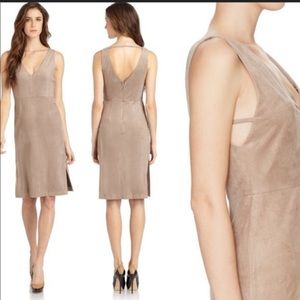 BCBG Suede Midi Dress